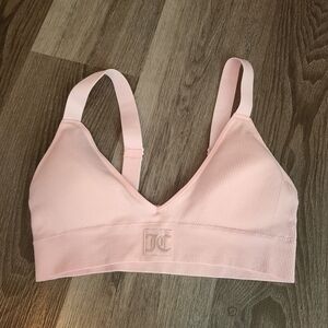 Juicy Couture Light Pink Ribbed Bralette Extra Large